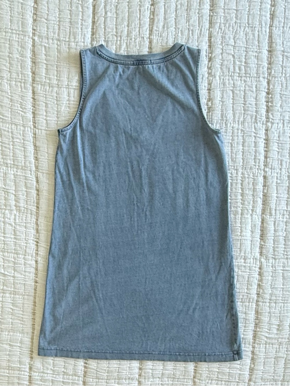 Z Supply Sloane V-Neck Jersey Denim Mini Dress - Picture 8 of 12